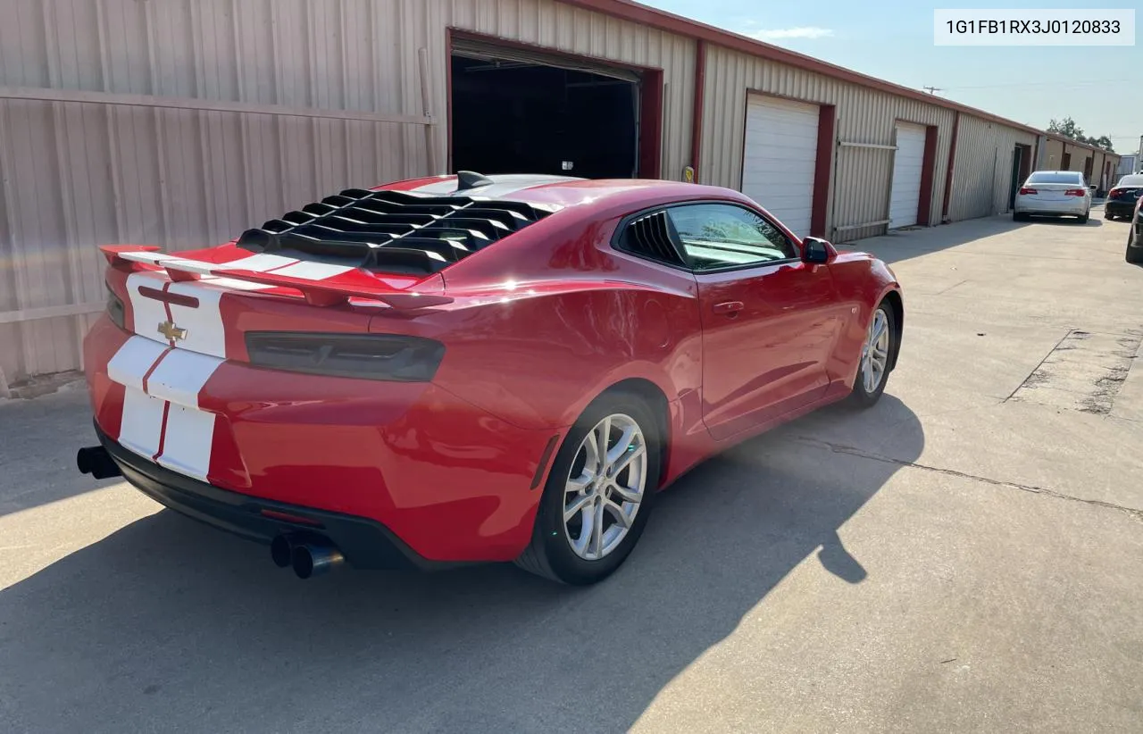 2018 Chevrolet Camaro Lt VIN: 1G1FB1RX3J0120833 Lot: 75654104