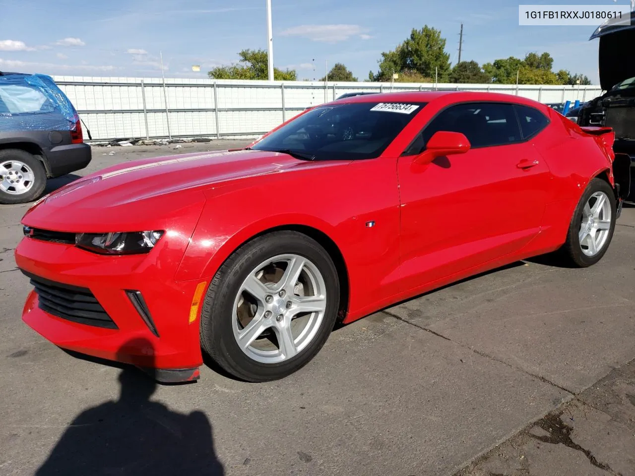 2018 Chevrolet Camaro Lt VIN: 1G1FB1RXXJ0180611 Lot: 75756634