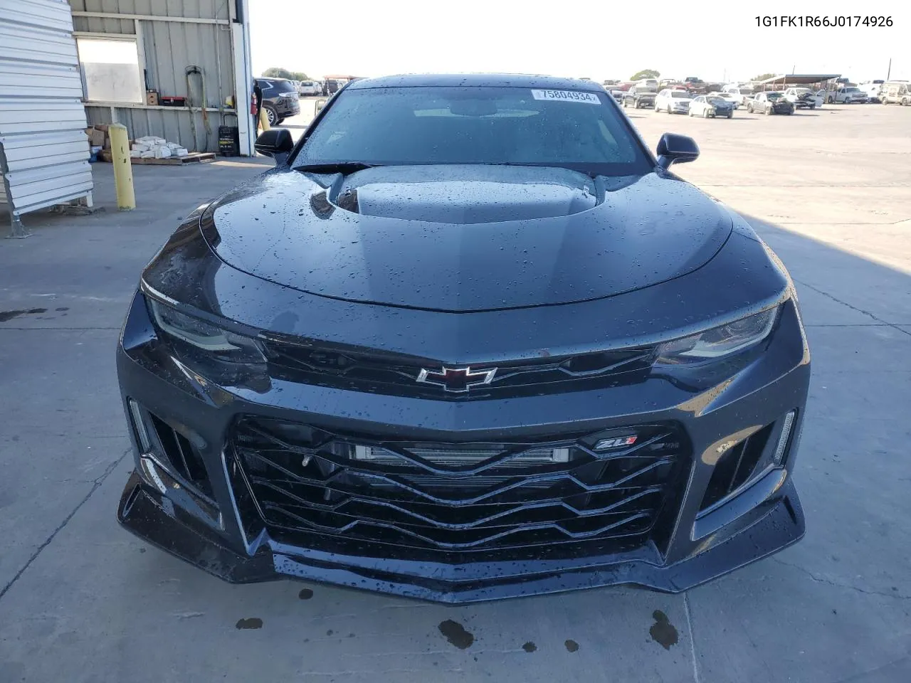 2018 Chevrolet Camaro Zl1 VIN: 1G1FK1R66J0174926 Lot: 75804934