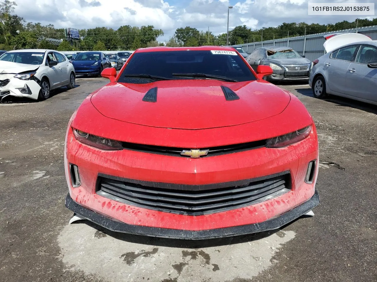 2018 Chevrolet Camaro Lt VIN: 1G1FB1RS2J0153875 Lot: 75874774