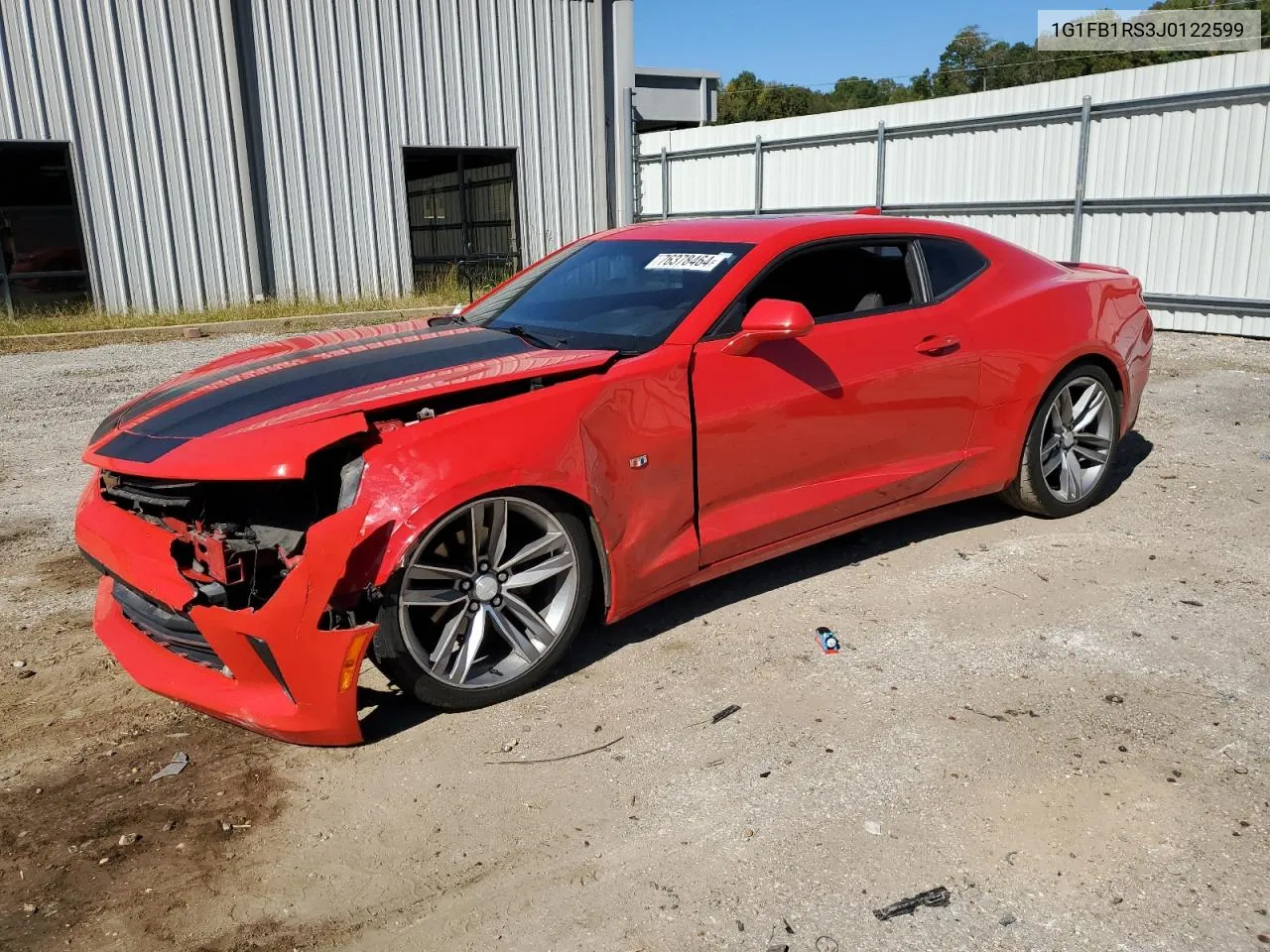 2018 Chevrolet Camaro Lt VIN: 1G1FB1RS3J0122599 Lot: 76378464