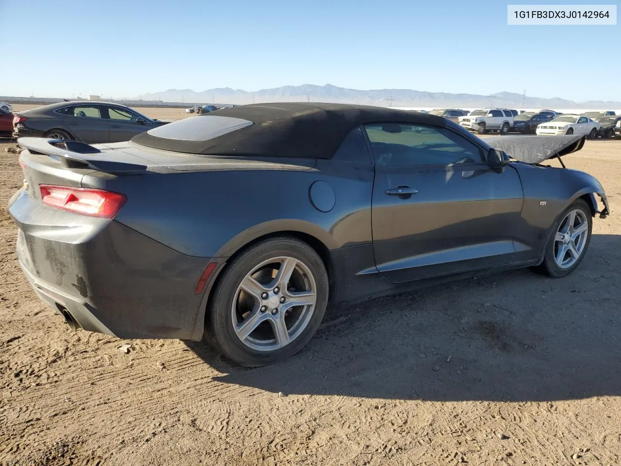 2018 Chevrolet Camaro Lt VIN: 1G1FB3DX3J0142964 Lot: 77029574