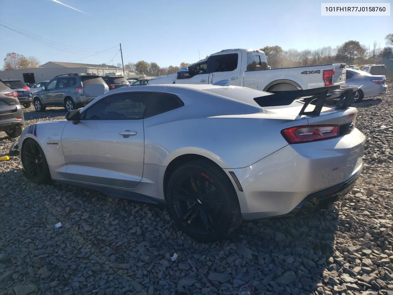 2018 Chevrolet Camaro Ss VIN: 1G1FH1R77J0158760 Lot: 77183764