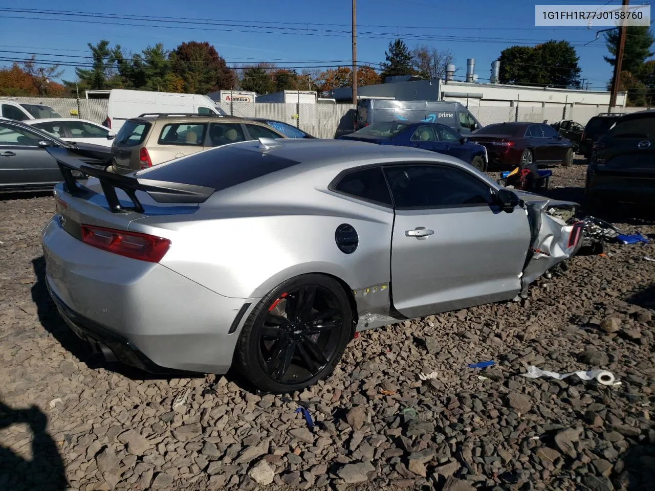 2018 Chevrolet Camaro Ss VIN: 1G1FH1R77J0158760 Lot: 77183764