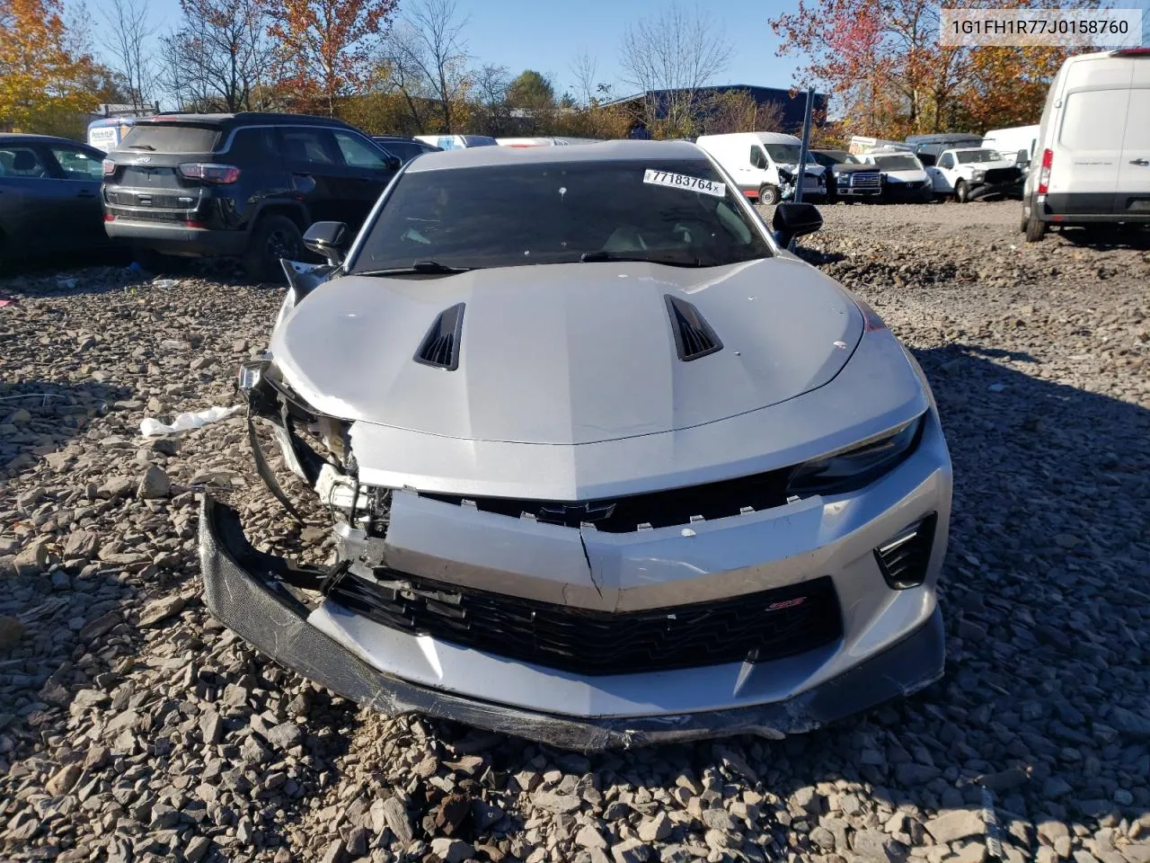 2018 Chevrolet Camaro Ss VIN: 1G1FH1R77J0158760 Lot: 77183764