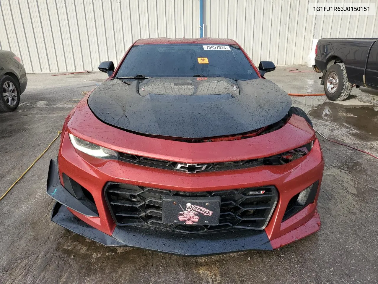 2018 Chevrolet Camaro Zl1 VIN: 1G1FJ1R63J0150151 Lot: 78457924