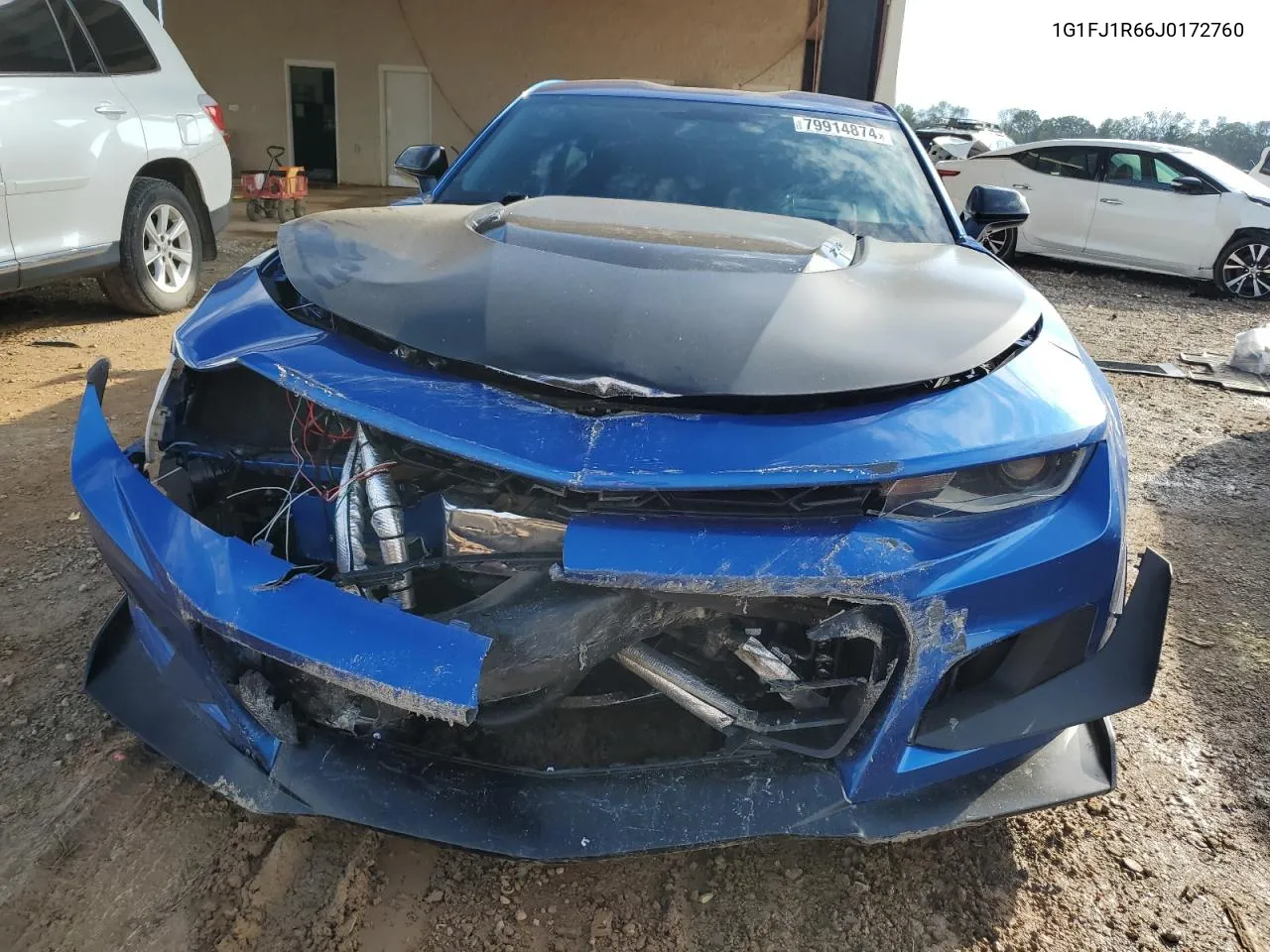 2018 Chevrolet Camaro Zl1 VIN: 1G1FJ1R66J0172760 Lot: 79914874