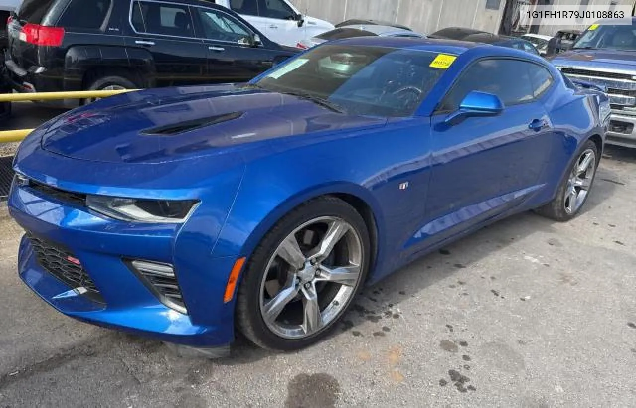 2018 Chevrolet Camaro Ss VIN: 1G1FH1R79J0108863 Lot: 80081954