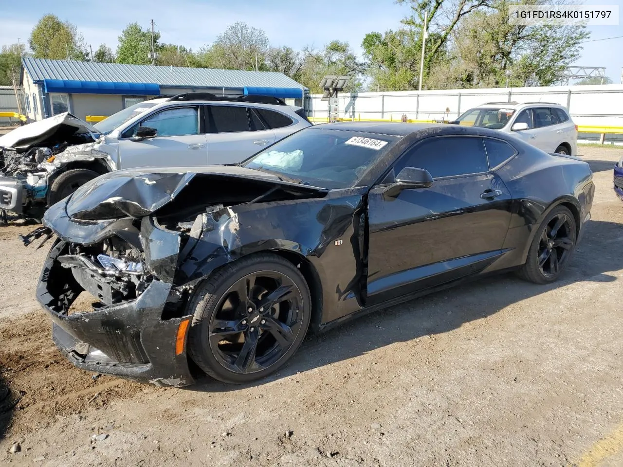 2019 Chevrolet Camaro Lt VIN: 1G1FD1RS4K0151797 Lot: 51346164