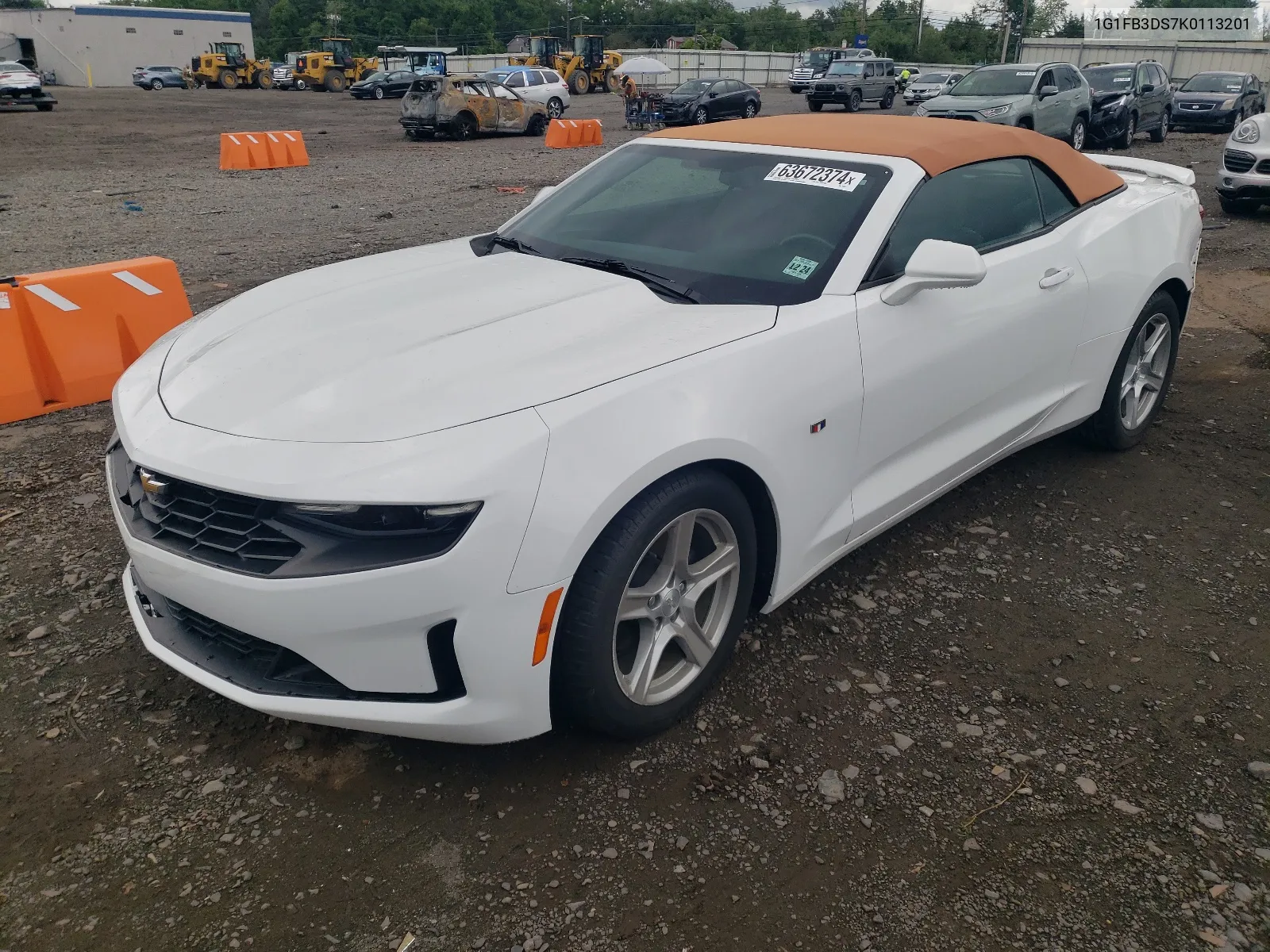 1G1FB3DS7K0113201 2019 Chevrolet Camaro Ls