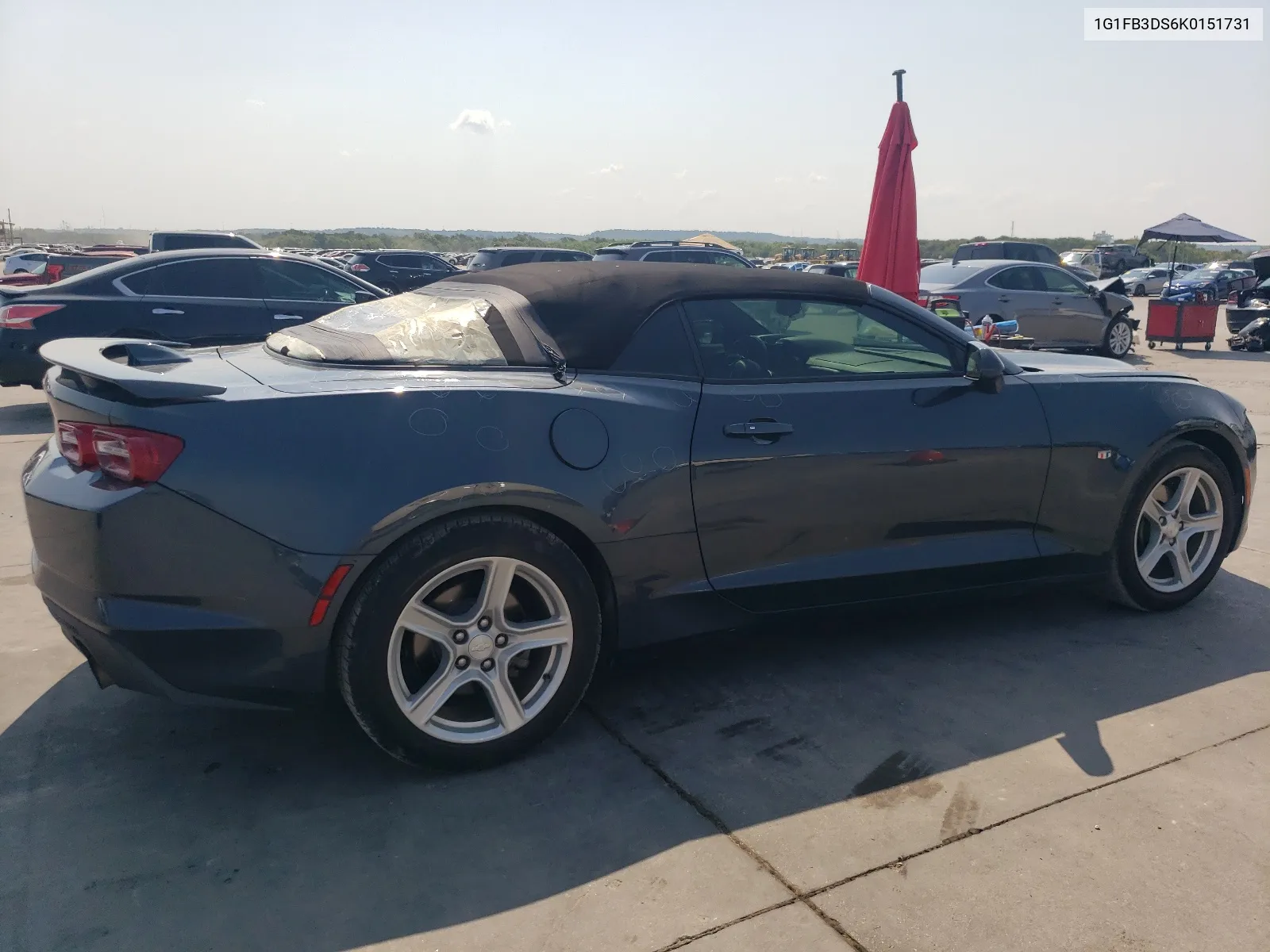 2019 Chevrolet Camaro Ls VIN: 1G1FB3DS6K0151731 Lot: 65969574