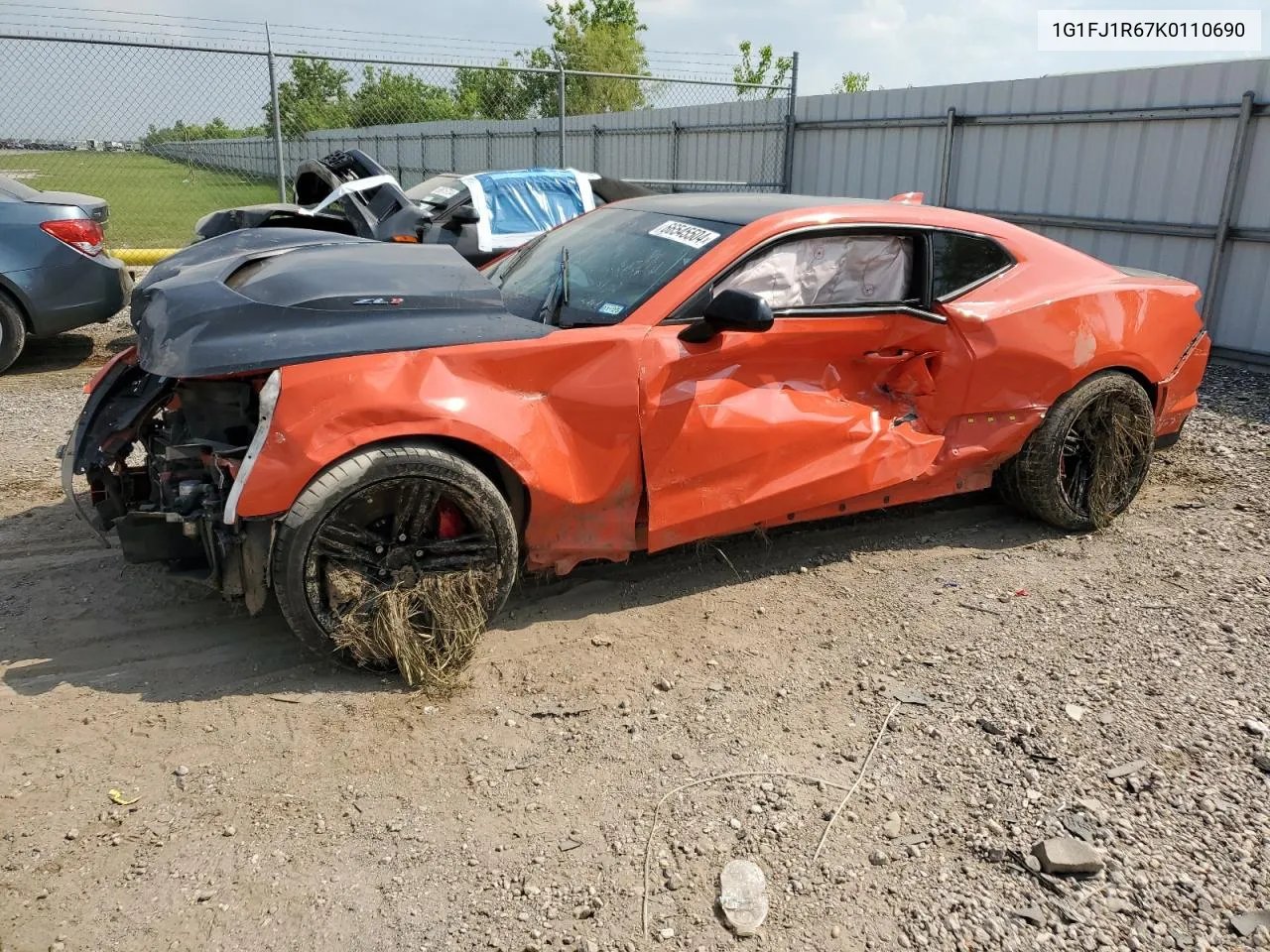 2019 Chevrolet Camaro Zl1 VIN: 1G1FJ1R67K0110690 Lot: 66545504