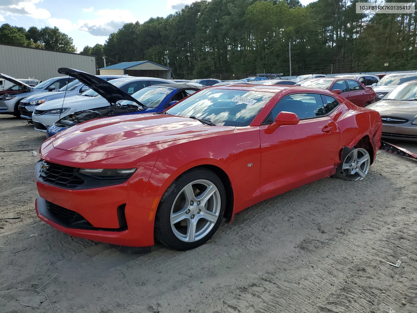 2019 Chevrolet Camaro Ls VIN: 1G1FB1RX7K0135417 Lot: 67860514