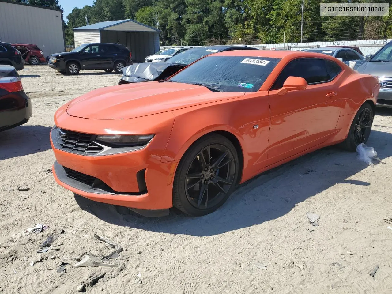 1G1FC1RS8K0118286 2019 Chevrolet Camaro Lt