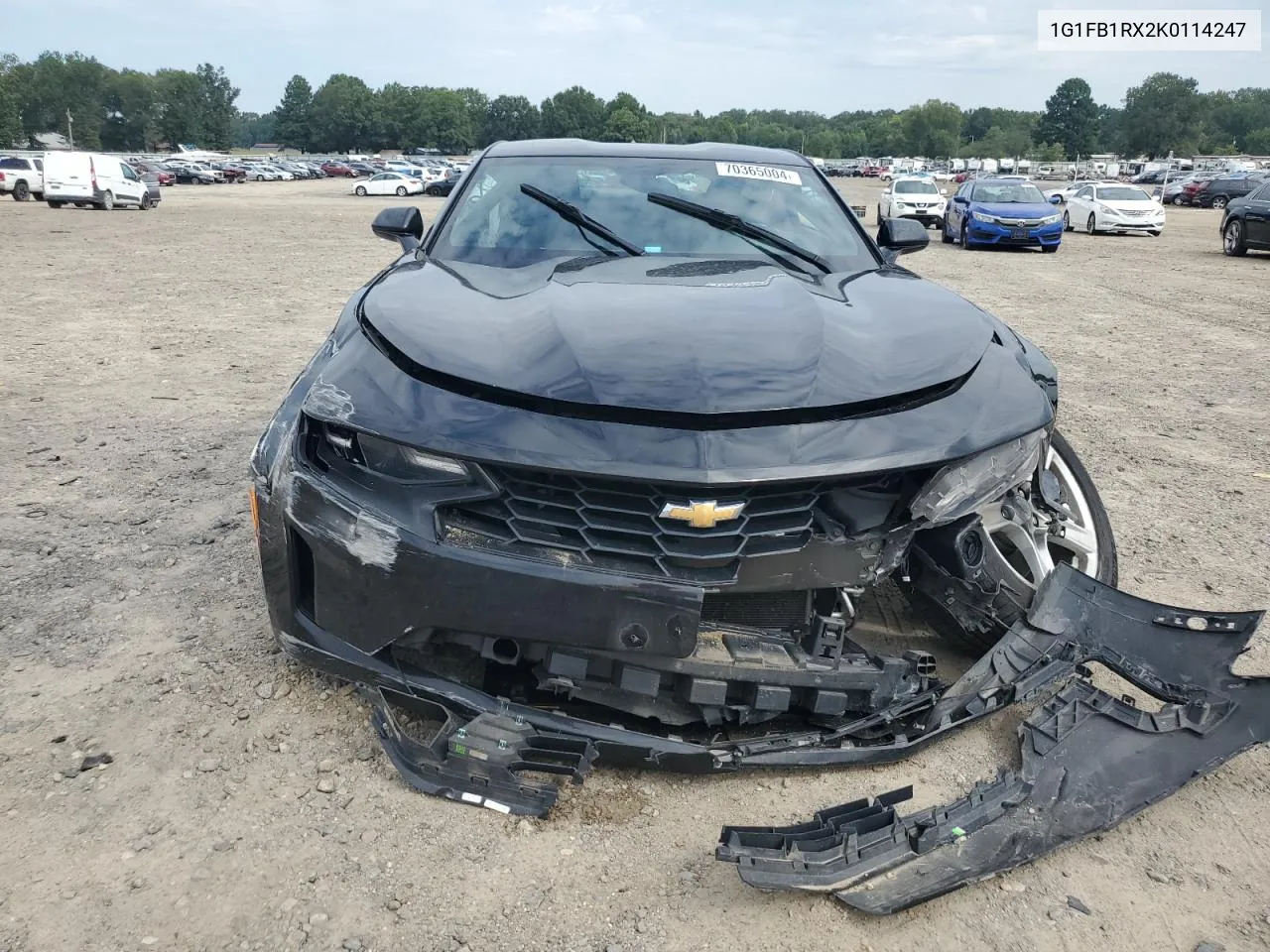 2019 Chevrolet Camaro Ls VIN: 1G1FB1RX2K0114247 Lot: 70365004