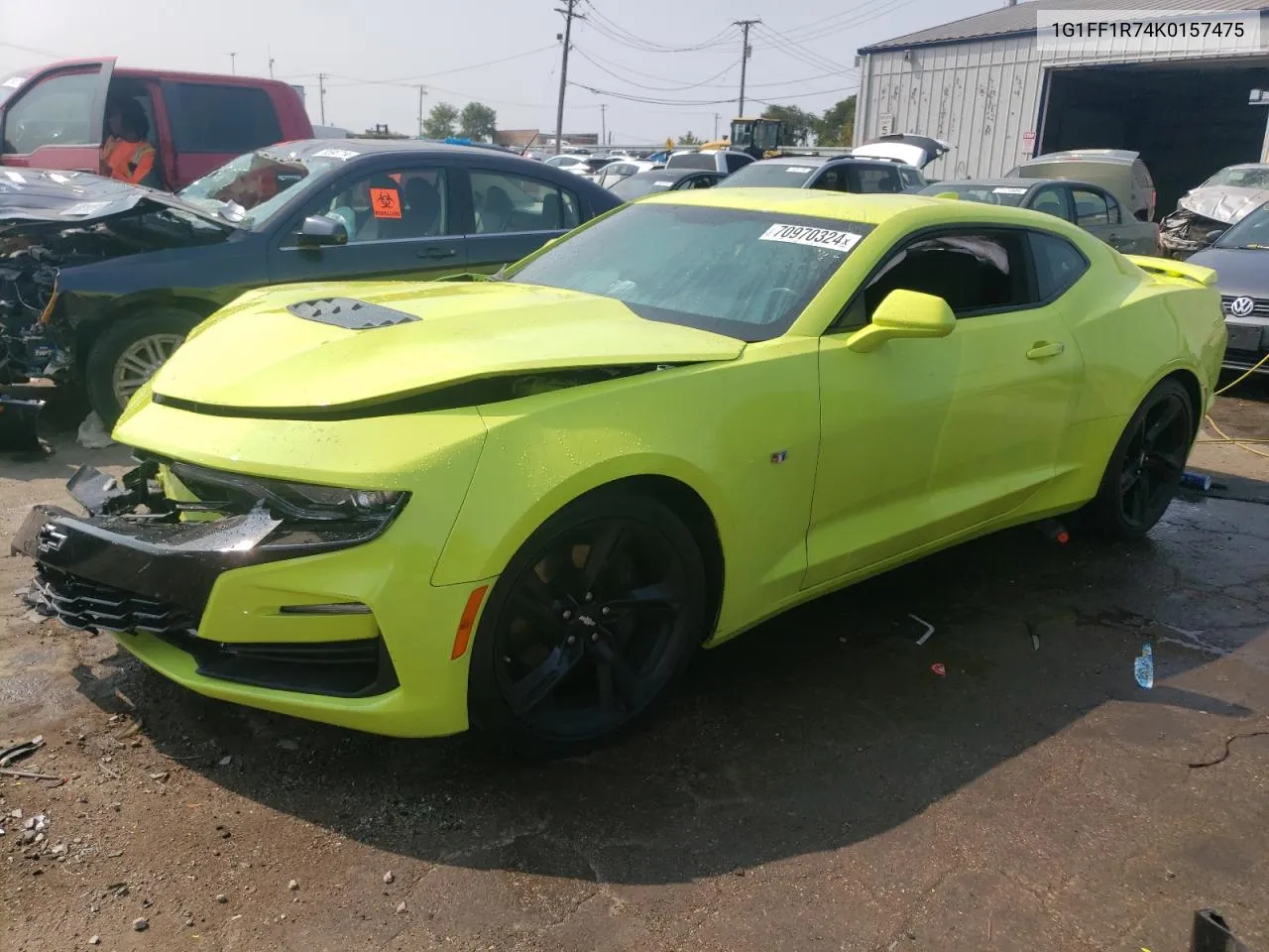 2019 Chevrolet Camaro Ss VIN: 1G1FF1R74K0157475 Lot: 70970324