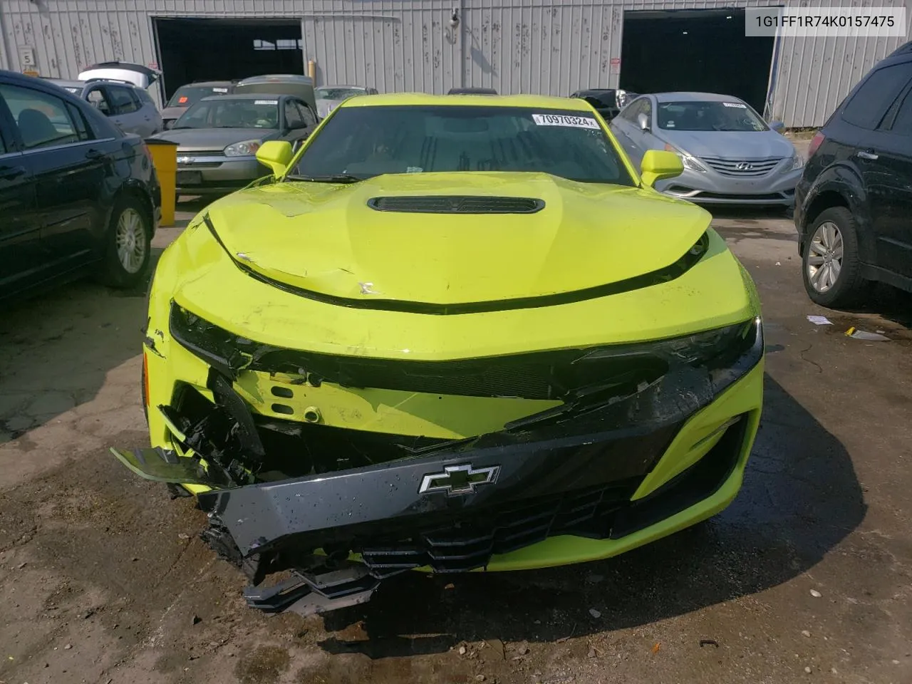 2019 Chevrolet Camaro Ss VIN: 1G1FF1R74K0157475 Lot: 70970324