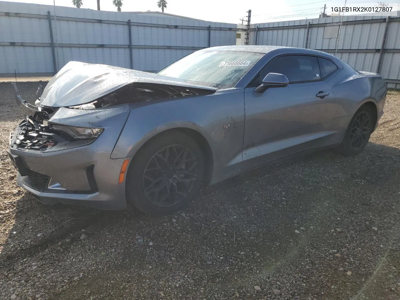 2019 Chevrolet Camaro Ls VIN: 1G1FB1RX2K0127807 Lot: 71668664