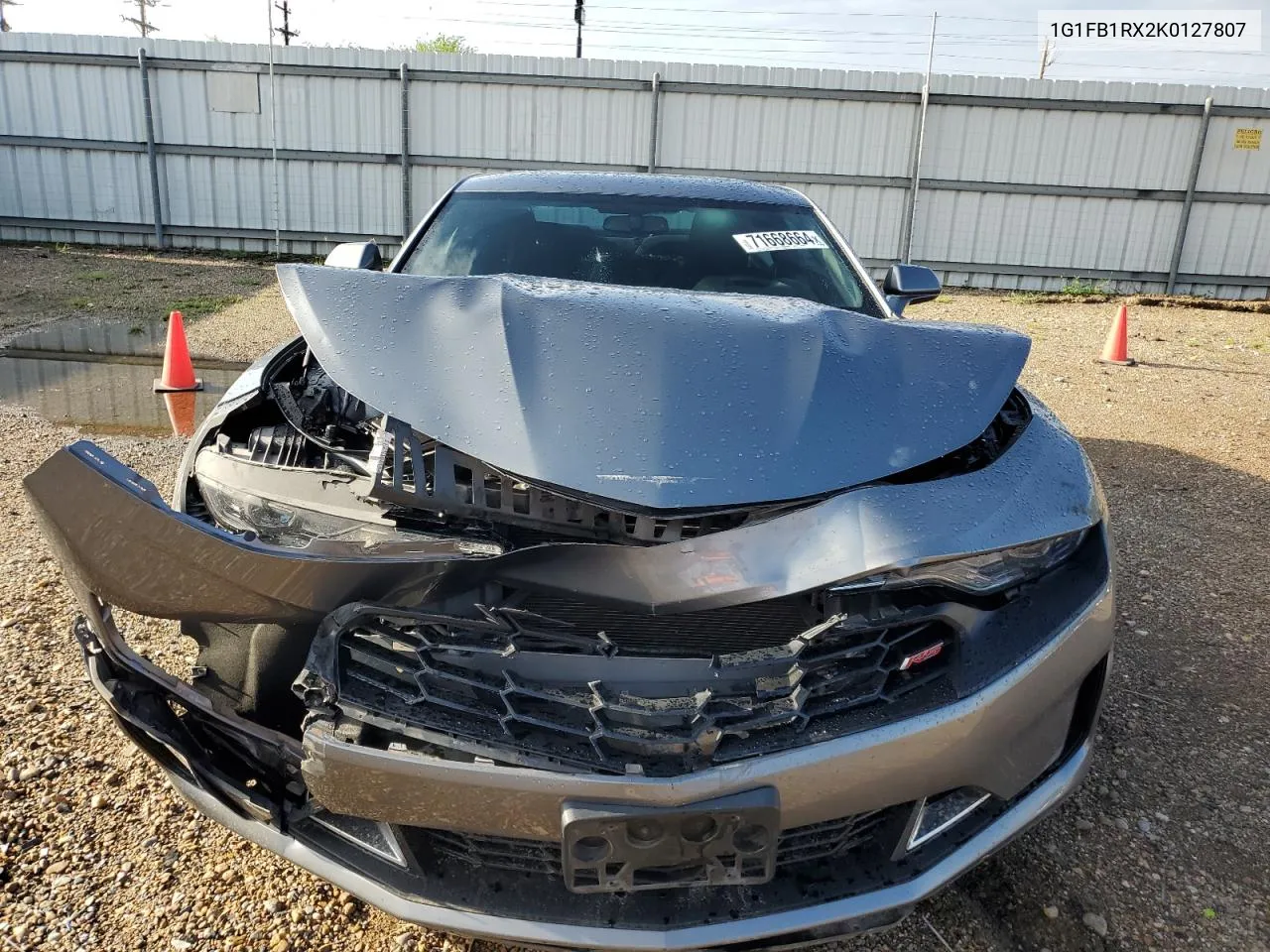 2019 Chevrolet Camaro Ls VIN: 1G1FB1RX2K0127807 Lot: 71668664