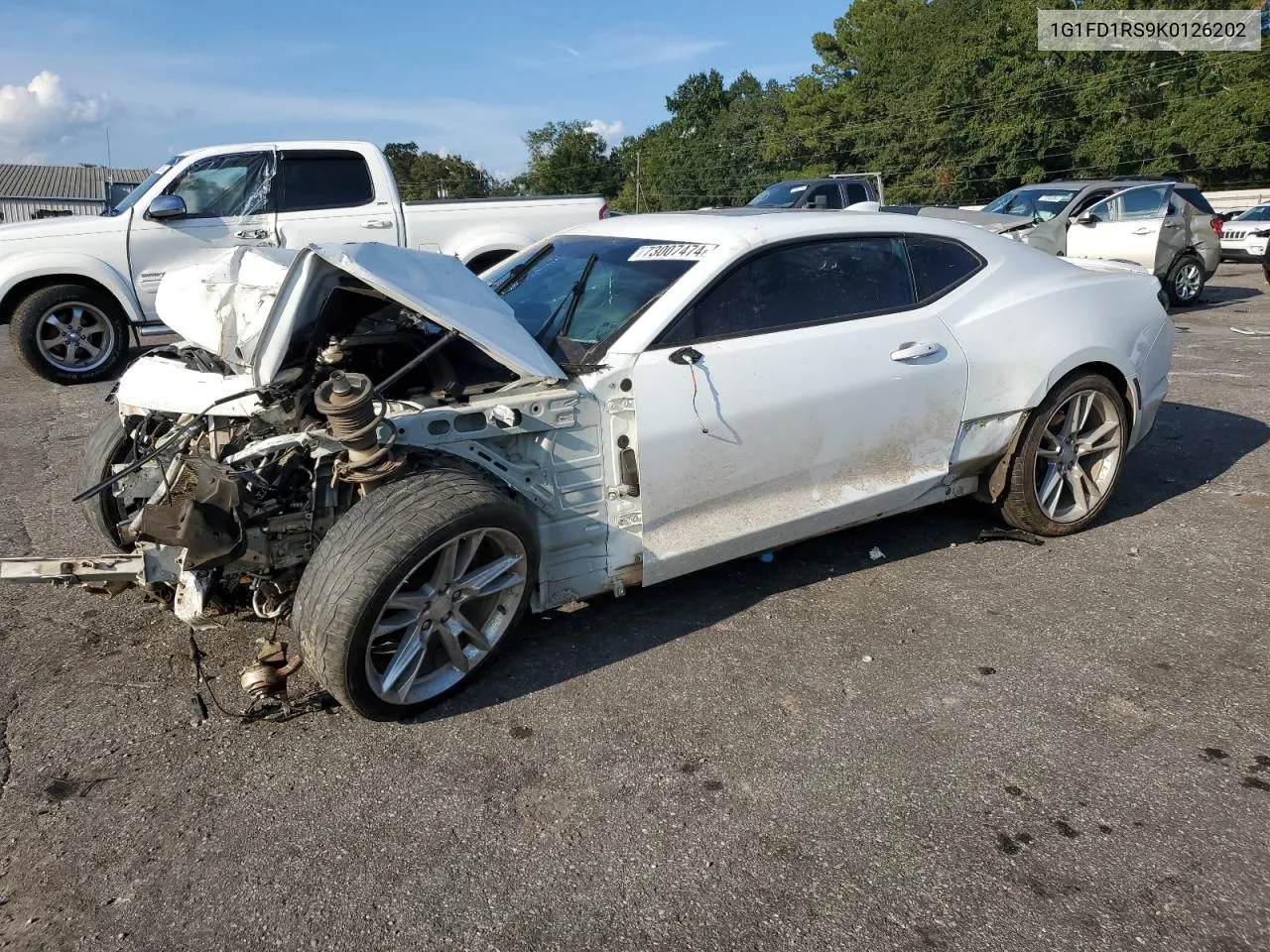 2019 Chevrolet Camaro Lt VIN: 1G1FD1RS9K0126202 Lot: 73007474