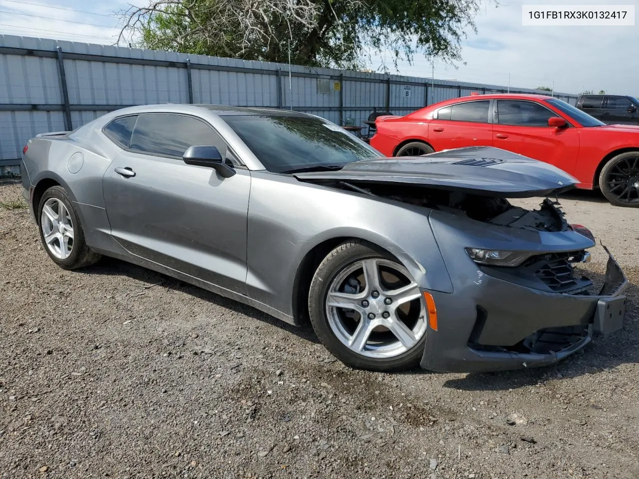 2019 Chevrolet Camaro Ls VIN: 1G1FB1RX3K0132417 Lot: 73121904