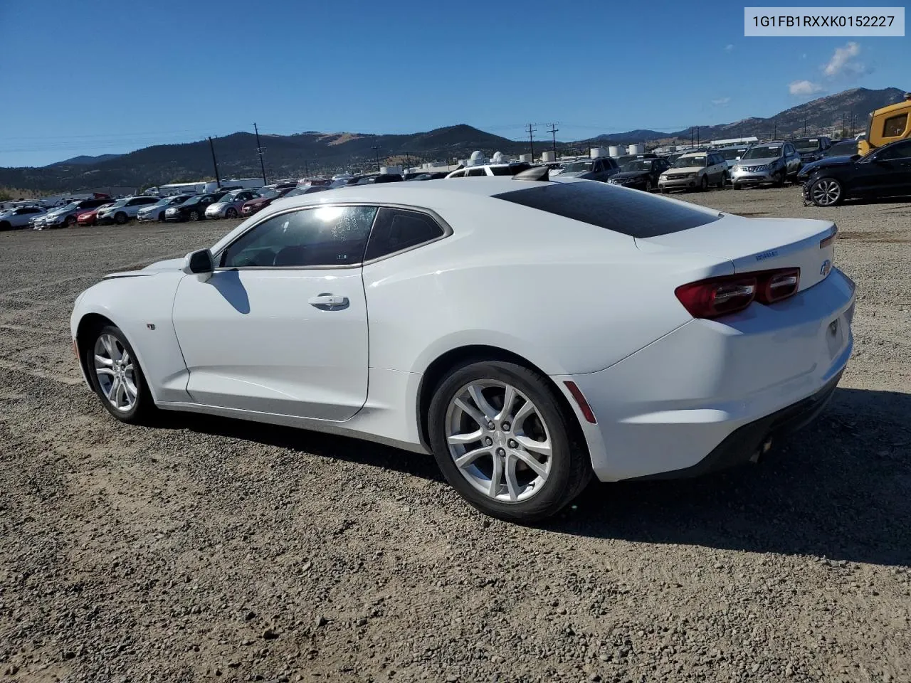 2019 Chevrolet Camaro Ls VIN: 1G1FB1RXXK0152227 Lot: 73197874