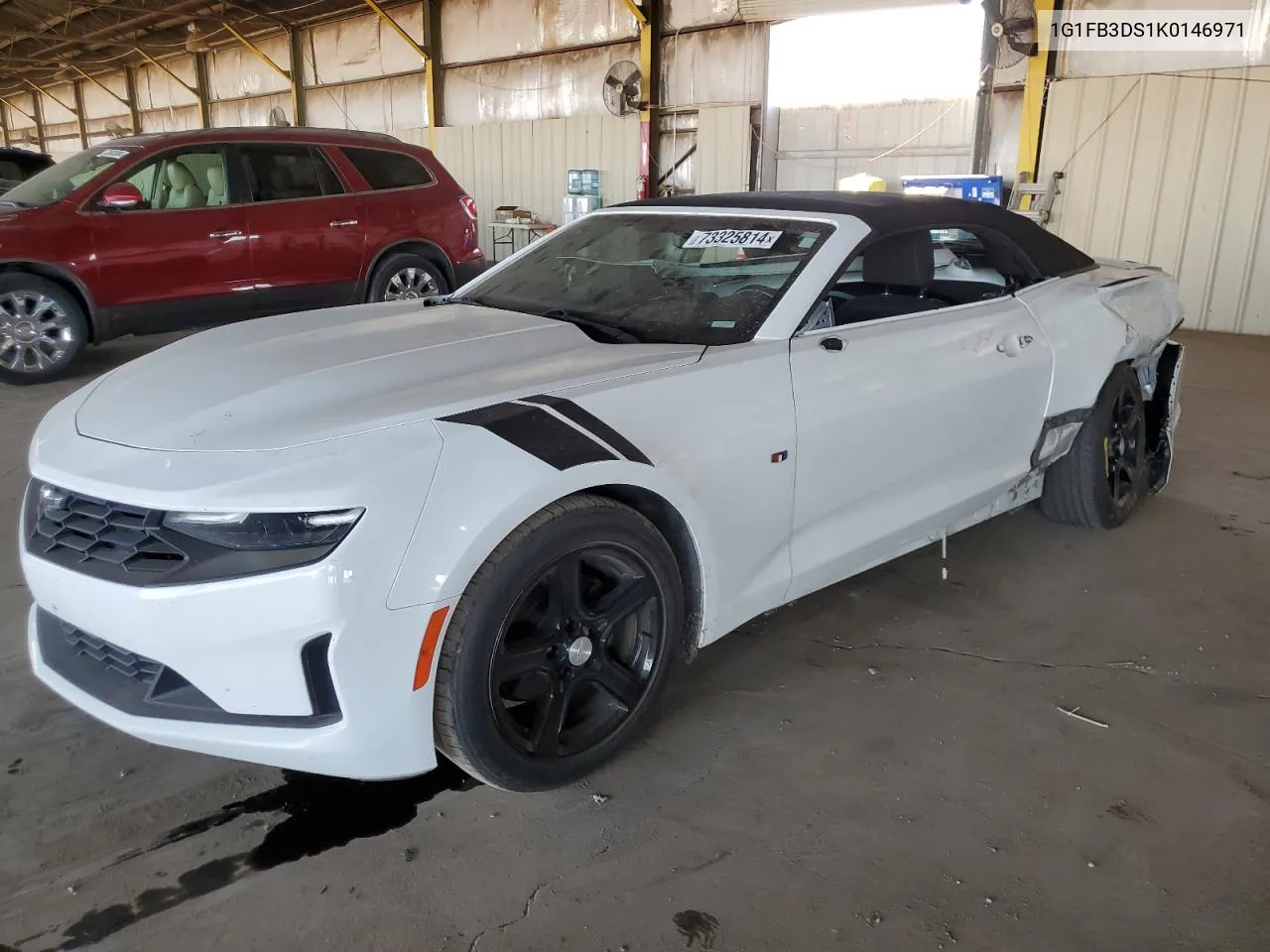 2019 Chevrolet Camaro Ls VIN: 1G1FB3DS1K0146971 Lot: 73325814