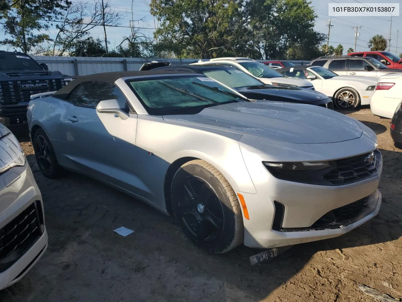 2019 Chevrolet Camaro Ls VIN: 1G1FB3DX7K0153807 Lot: 73764644