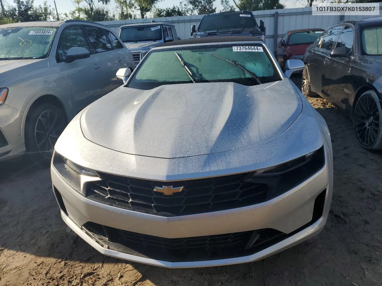 2019 Chevrolet Camaro Ls VIN: 1G1FB3DX7K0153807 Lot: 73764644