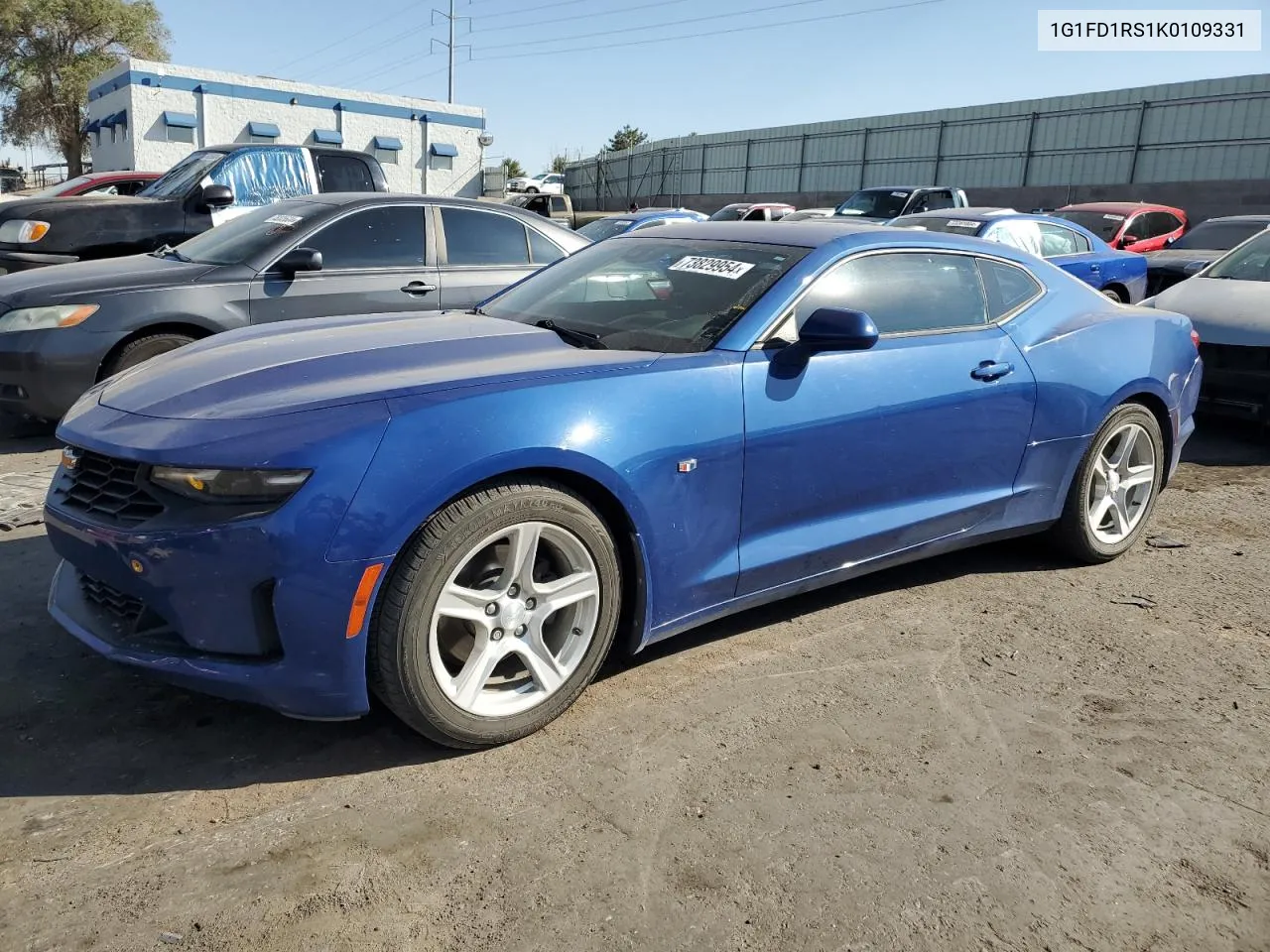 2019 Chevrolet Camaro Lt VIN: 1G1FD1RS1K0109331 Lot: 73829954