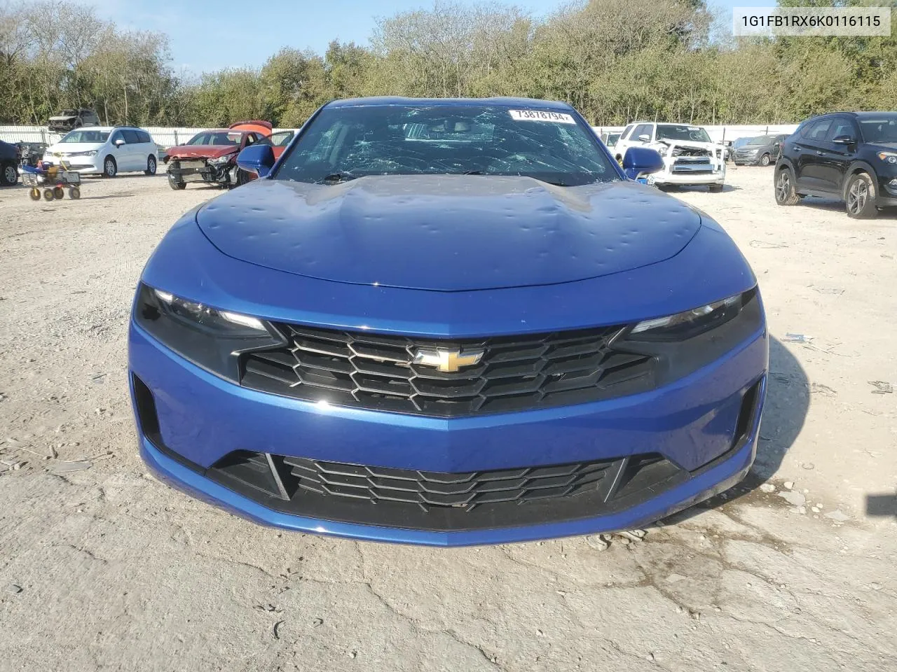 2019 Chevrolet Camaro Ls VIN: 1G1FB1RX6K0116115 Lot: 73878794