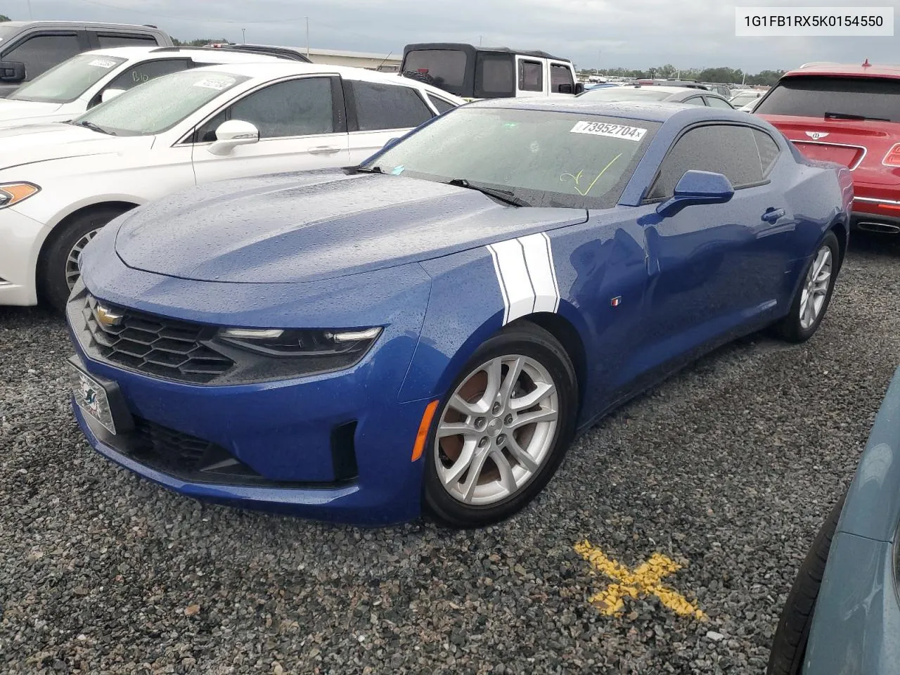 2019 Chevrolet Camaro Ls VIN: 1G1FB1RX5K0154550 Lot: 73952704