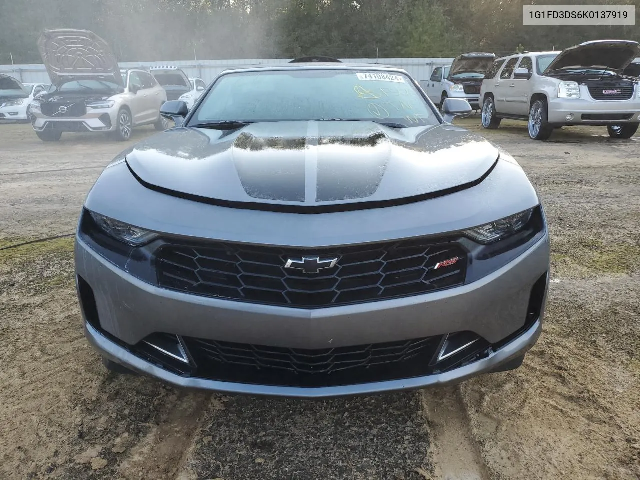 2019 Chevrolet Camaro Lt VIN: 1G1FD3DS6K0137919 Lot: 74108424