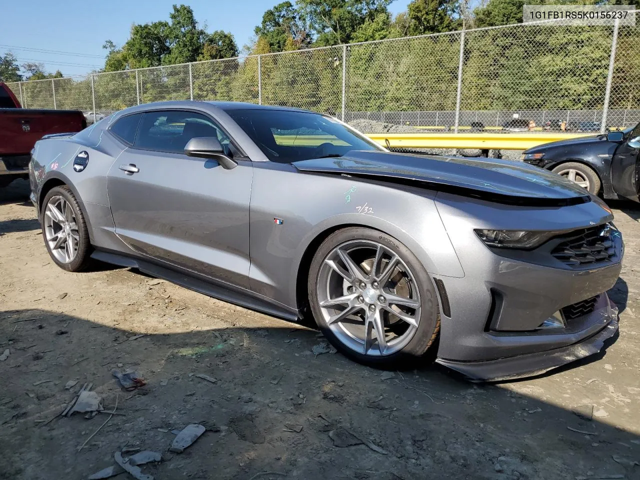 2019 Chevrolet Camaro Ls VIN: 1G1FB1RS5K0156237 Lot: 74108474