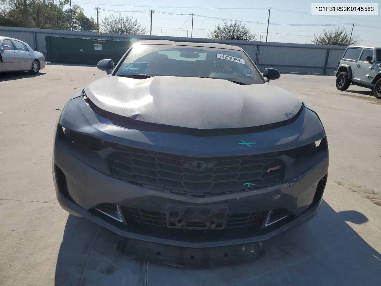 2019 Chevrolet Camaro Ls VIN: 1G1FB1RS2K0145583 Lot: 74229864