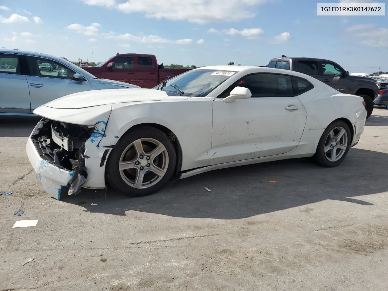 2019 Chevrolet Camaro Lt VIN: 1G1FD1RX3K0147672 Lot: 74310974