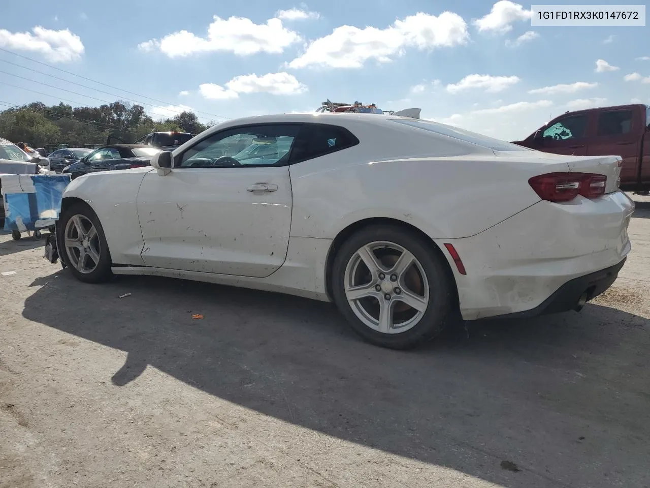 2019 Chevrolet Camaro Lt VIN: 1G1FD1RX3K0147672 Lot: 74310974