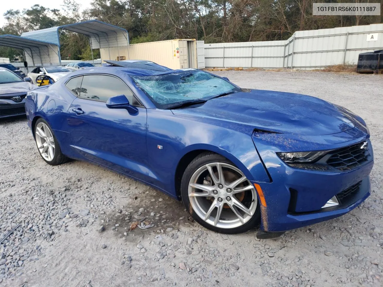 2019 Chevrolet Camaro Ls VIN: 1G1FB1RS6K0111887 Lot: 74706234