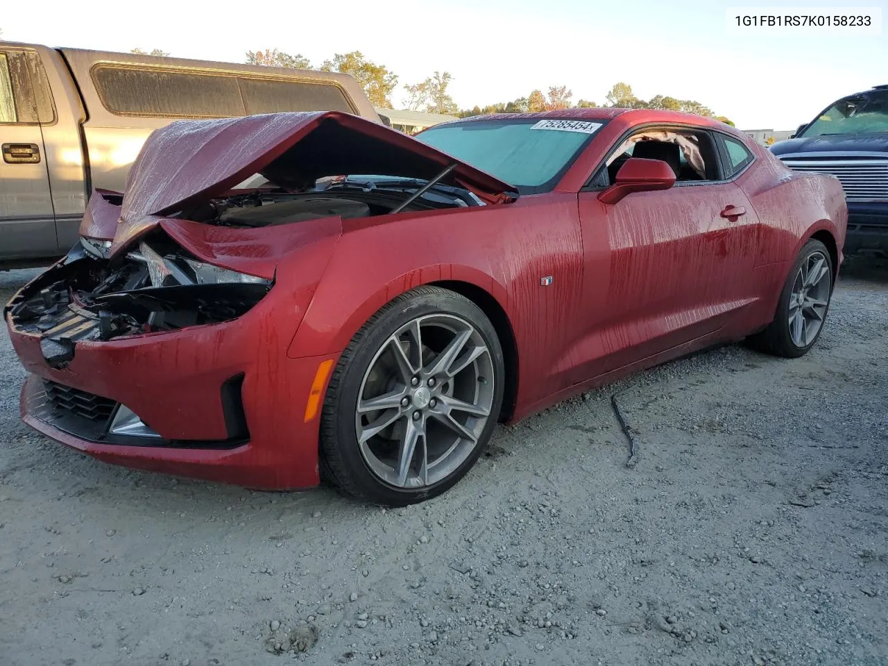 2019 Chevrolet Camaro Ls VIN: 1G1FB1RS7K0158233 Lot: 75285454