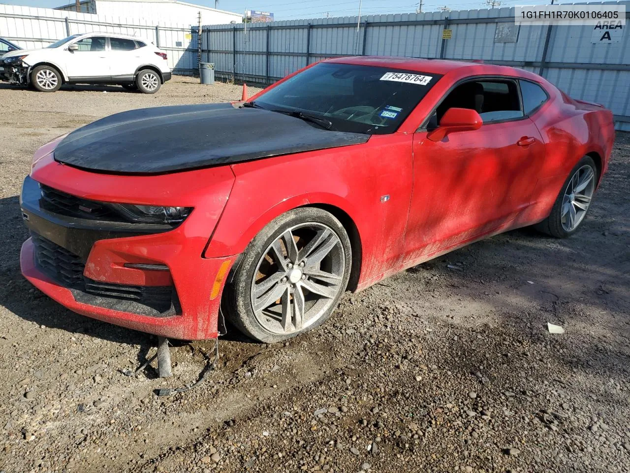 2019 Chevrolet Camaro Ss VIN: 1G1FH1R70K0106405 Lot: 75478764