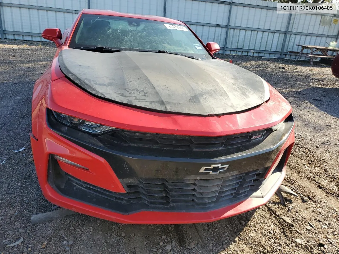 2019 Chevrolet Camaro Ss VIN: 1G1FH1R70K0106405 Lot: 75478764