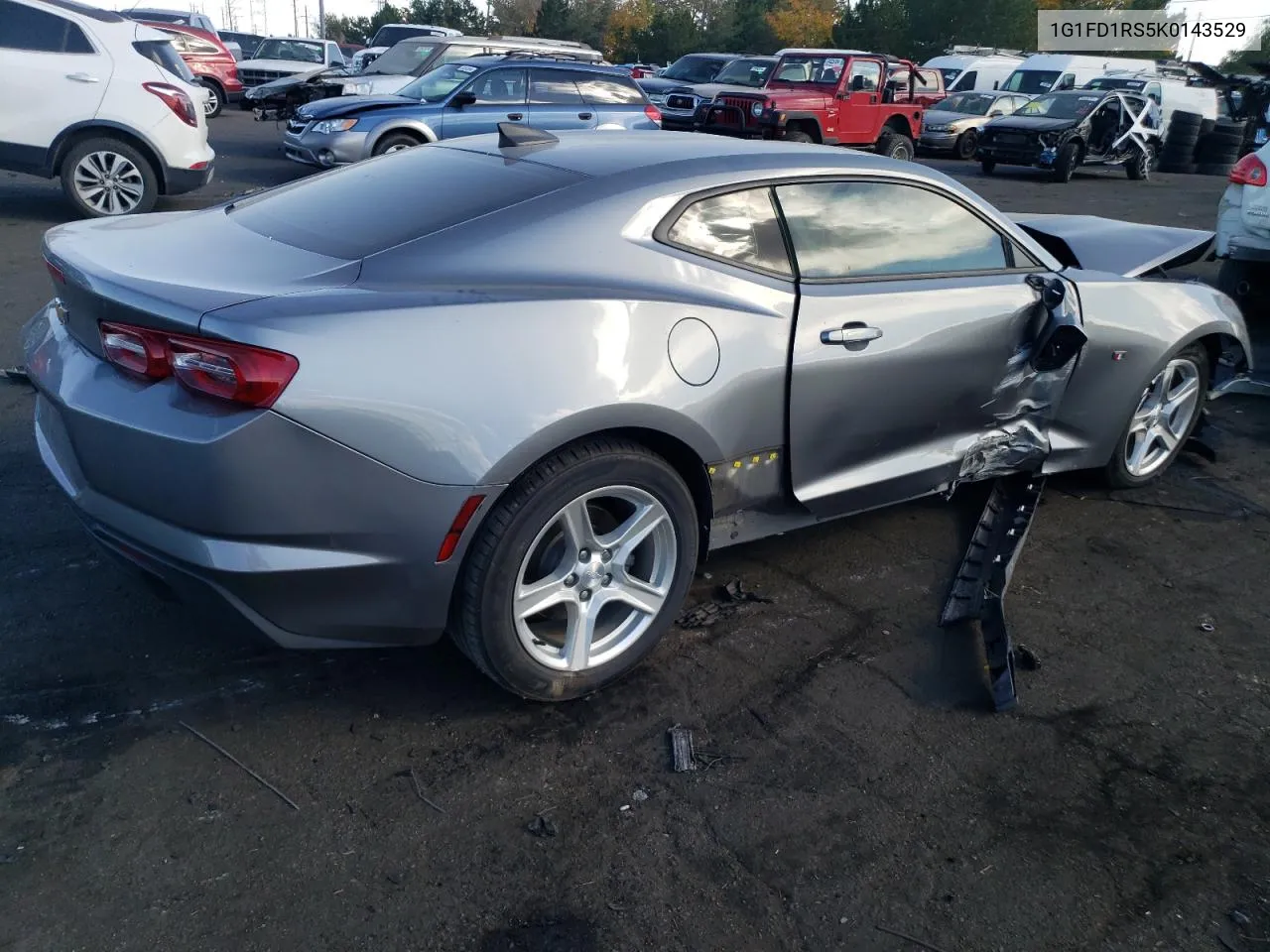 2019 Chevrolet Camaro Lt VIN: 1G1FD1RS5K0143529 Lot: 75947044