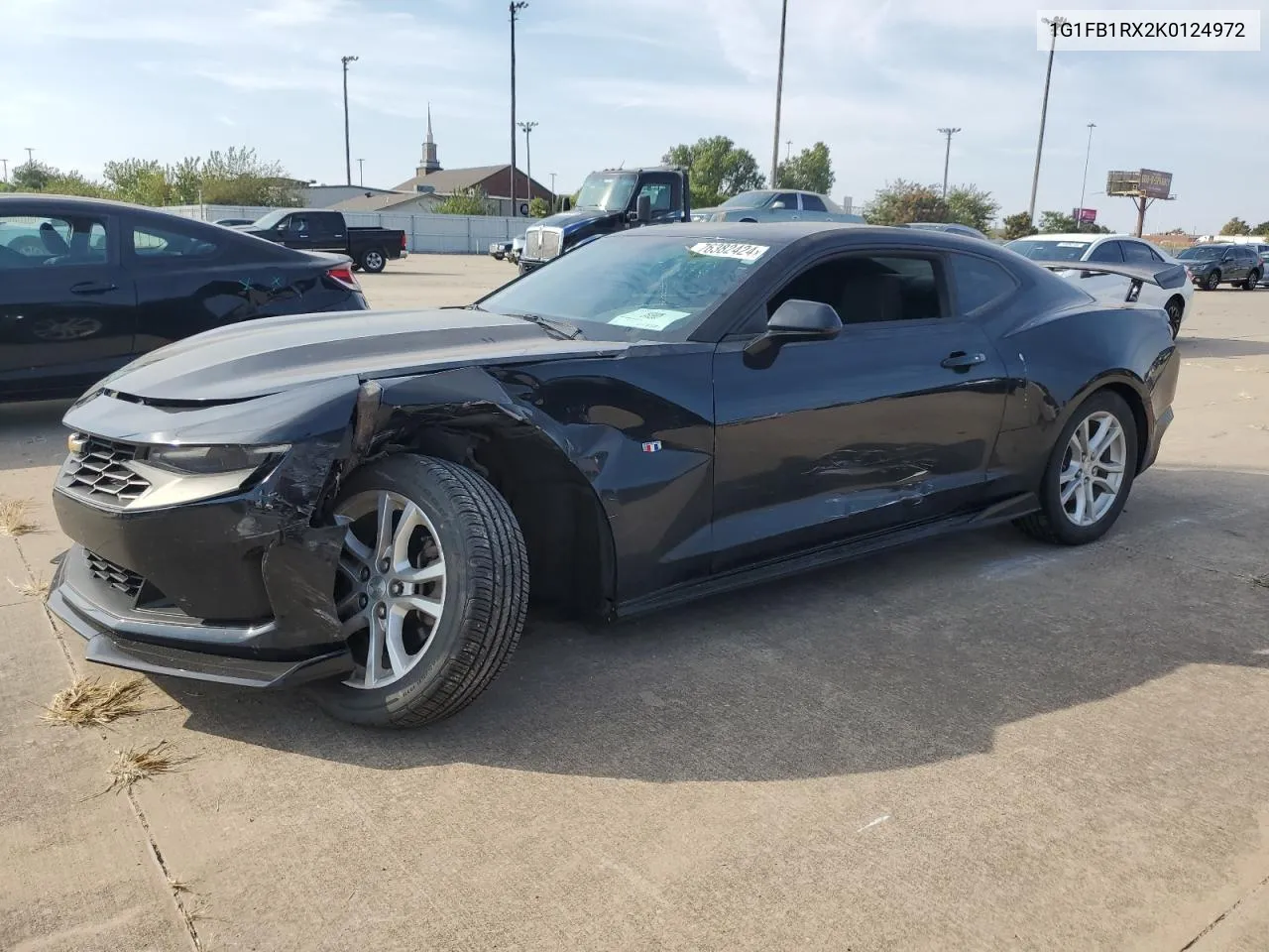 2019 Chevrolet Camaro Ls VIN: 1G1FB1RX2K0124972 Lot: 76382424