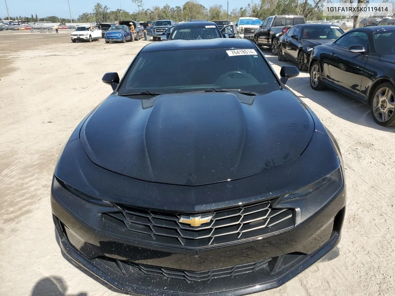 2019 Chevrolet Camaro Ls VIN: 1G1FA1RX5K0119414 Lot: 76418014