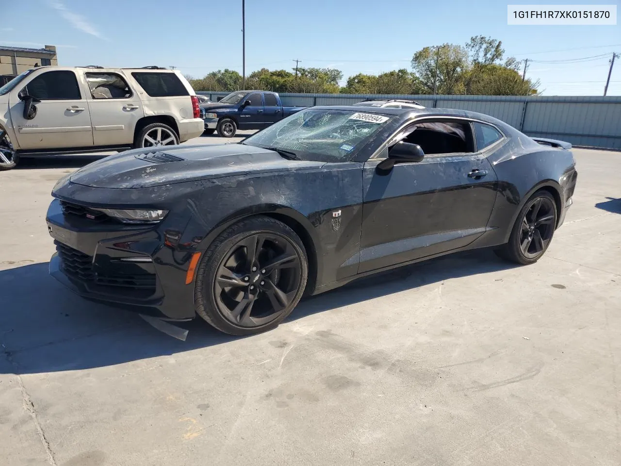 2019 Chevrolet Camaro Ss VIN: 1G1FH1R7XK0151870 Lot: 76890594