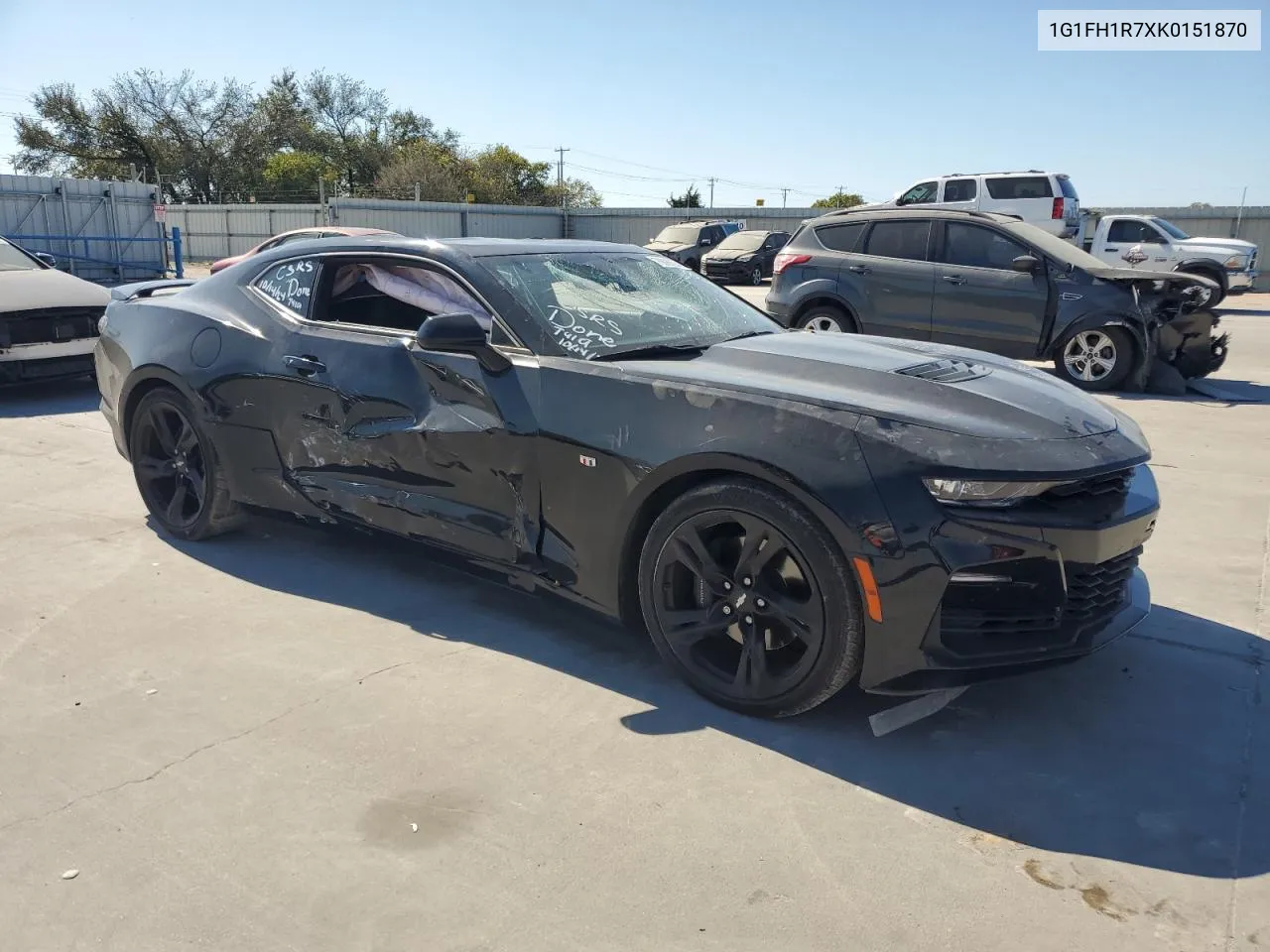 2019 Chevrolet Camaro Ss VIN: 1G1FH1R7XK0151870 Lot: 76890594