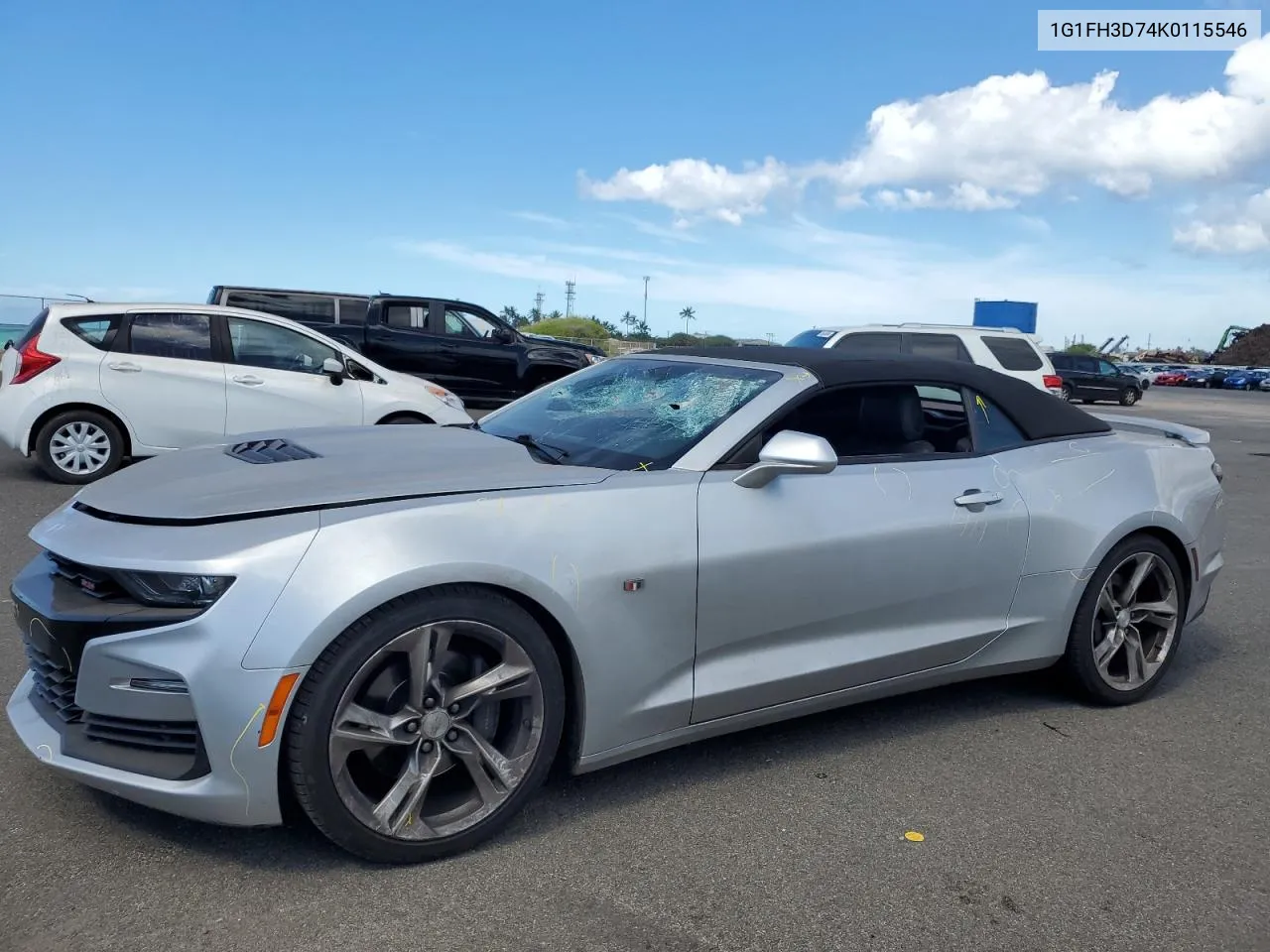 2019 Chevrolet Camaro Ss VIN: 1G1FH3D74K0115546 Lot: 77235704