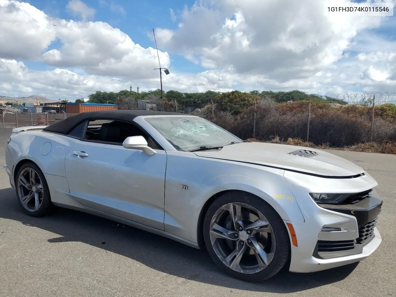 2019 Chevrolet Camaro Ss VIN: 1G1FH3D74K0115546 Lot: 77235704