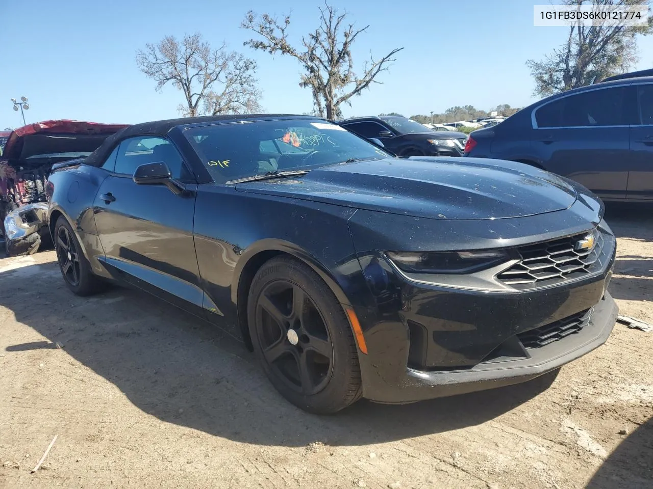 2019 Chevrolet Camaro Ls VIN: 1G1FB3DS6K0121774 Lot: 77242684