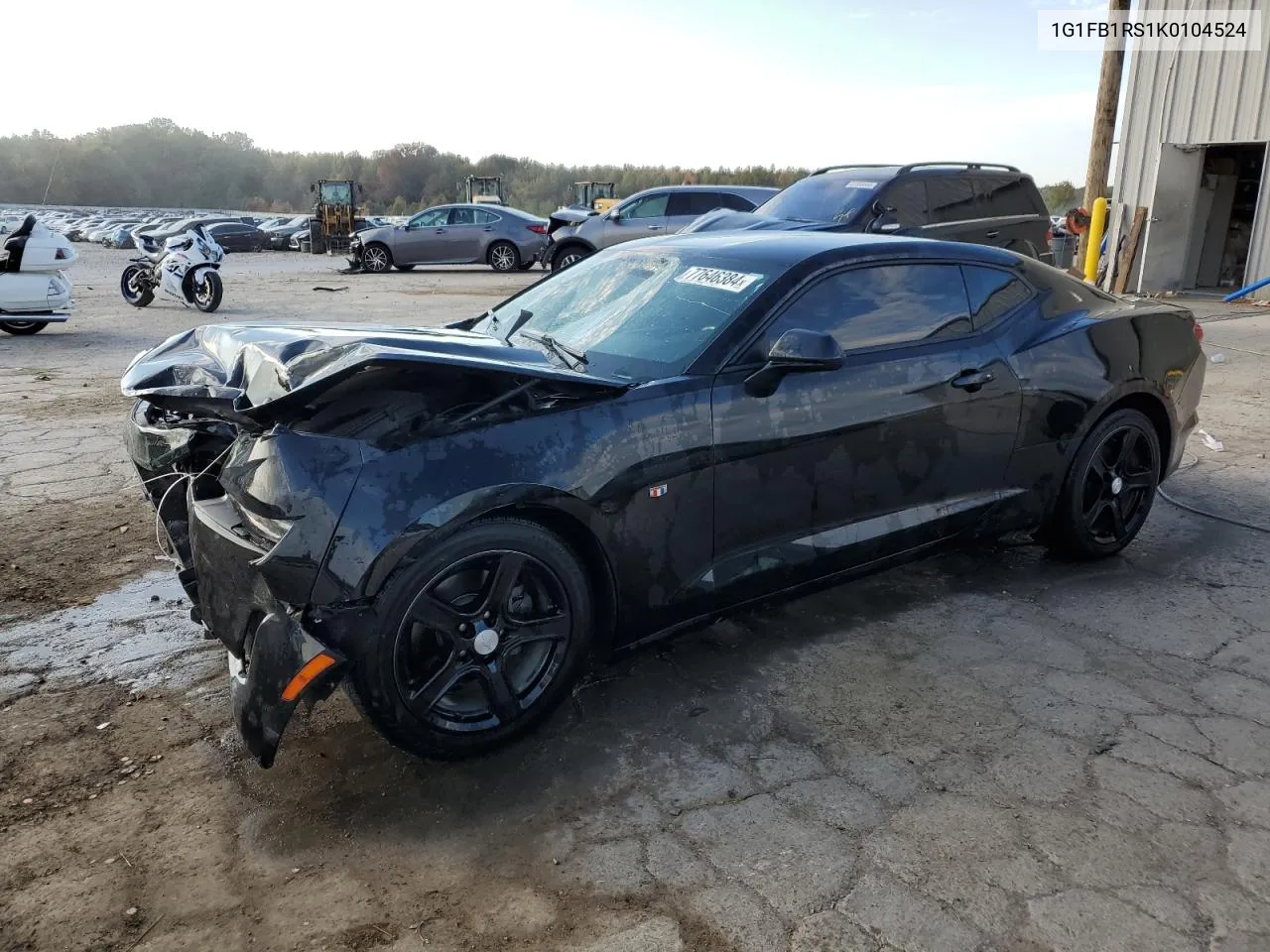 2019 Chevrolet Camaro Ls VIN: 1G1FB1RS1K0104524 Lot: 77646384